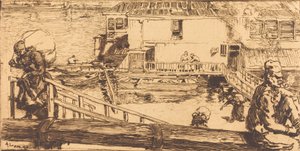 Pralnia Pralnia, 1891. autorstwa Auguste Lepere