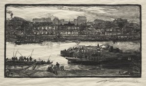Kawiarnie - Piosenkarze autorstwa Auguste Louis Lepère
