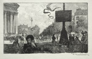 Róg Królewskiej Ulicy autorstwa Auguste Louis Lepère