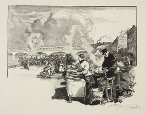 Przystań dla omnibusów autorstwa Auguste Louis Lepère