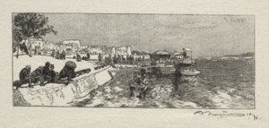 Molo w Bercy autorstwa Auguste Louis Lepère