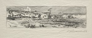Staw Issy les Moulineaux autorstwa Auguste Louis Lepère