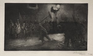 Zamiatacze Nocy autorstwa Auguste Louis Lepère