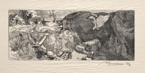 Kamieniołom piaskowca autorstwa Auguste Louis Lepère