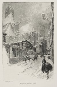 Rue des Barres, Paryż autorstwa Auguste Louis Lepère
