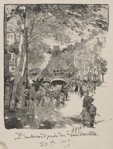 Bulwar pod Wodewilem autorstwa Auguste Louis Lepère