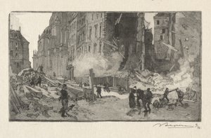 Place Gerson i Rue Restot autorstwa Auguste Louis Lepère