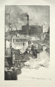 Dzielnica gobelinów autorstwa Auguste Louis Lepère