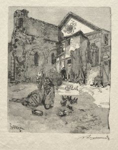 Św. Julian Ubogi: Portal autorstwa Auguste Louis Lepère