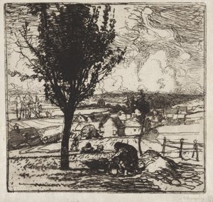 Życzenia Jouy-le-Moutier autorstwa Auguste Louis Lepère