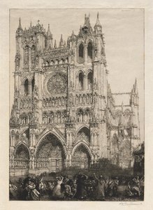 Katedra w Amiens, Dzień Inwentaryzacji autorstwa Auguste Louis Lepère
