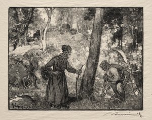 U Bernarda Rocka autorstwa Auguste Louis Lepère