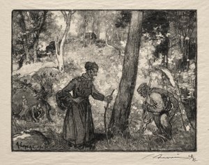U Rochera Bernarda. autorstwa Auguste Louis Lepère