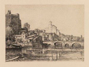 Auguste Lepère: Clisson Loire-Maritime, 1909. autorstwa Auguste Louis Lepère