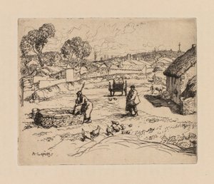 Auguste Lepère: La Masure (Wende) autorstwa Auguste Louis Lepère