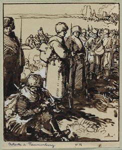 Bitwa pod Tannenbergiem autorstwa Auguste Louis Lepère