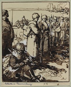 Bitwa pod Tannenbergiem, 1914. autorstwa Auguste Louis Lepère
