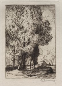 Bourrine w topolach autorstwa Auguste Louis Lepère