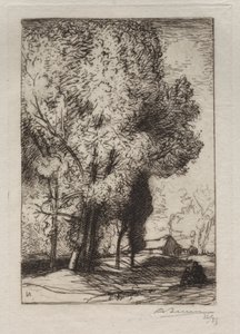 Bourrine w topolach, 1911. autorstwa Auguste Louis Lepère