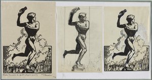 Brado, zwycięzca Antigoras Giants autorstwa Auguste Louis Lepère