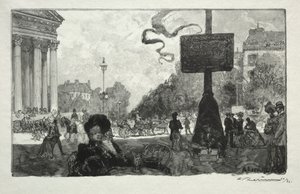 Róg Królewskiej Ulicy autorstwa Auguste Louis Lepère