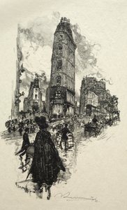 Róg Księżycowej Ulicy autorstwa Auguste Louis Lepère