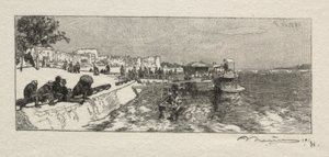 Molo w Bercy autorstwa Auguste Louis Lepère