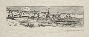 Staw Issy les Moulineaux. autorstwa Auguste Louis Lepère
