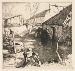 Kwatera rybacka Saint-Jean-de-Monts, 1915. autorstwa Auguste Louis Lepère