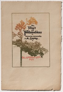 Las Fontainebleau: reklama „Lasu Fontainebleau” autorstwa Auguste Louis Lepère