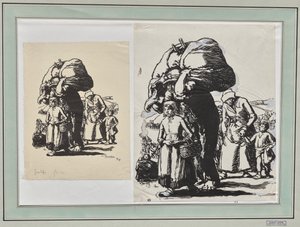 Uciekinierzy autorstwa Auguste Louis Lepère