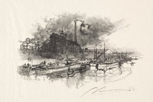 Wybielacz. autorstwa Auguste Louis Lepère