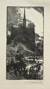 Wodopoj w Point St. Louis autorstwa Auguste Louis Lepère