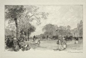 Avenue des Champs-Elysees autorstwa Auguste Louis Lepère