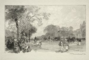 Avenue des Champs-Elysees. autorstwa Auguste Louis Lepère