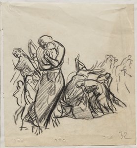 Ogień Louvain autorstwa Auguste Louis Lepère