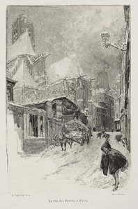 Rue des Barres, Paryż. autorstwa Auguste Louis Lepère