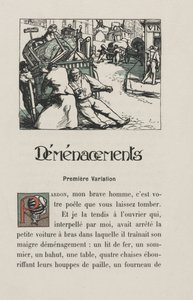 Krajobrazy i rogi ulic: Przeprowadzka, 1900. autorstwa Auguste Louis Lepère