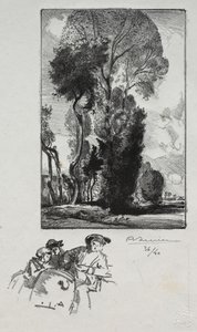 Le Bocage, 1909. autorstwa Auguste Louis Lepère