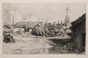 Kalwaria, St. Jean-de-Mont, 1909. autorstwa Auguste Louis Lepère