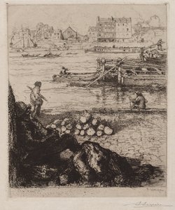 Doker: Quai de la Gare autorstwa Auguste Louis Lepère
