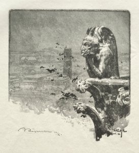 Stryge Notre Dame autorstwa Auguste Louis Lepère