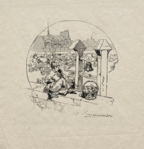Rynek Apple, nr 2. autorstwa Auguste Louis Lepère