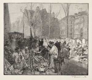 Rynek złomu autorstwa Auguste Louis Lepère