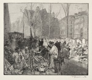 Rynek złomu. autorstwa Auguste Louis Lepère