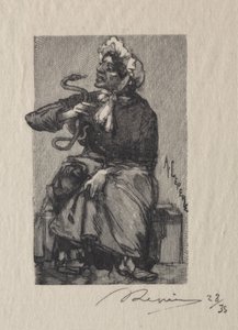 Kupiec węży, 1889. autorstwa Auguste Louis Lepère
