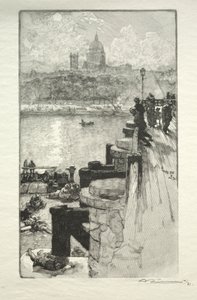 Montagne Ste. Genevieve. autorstwa Auguste Louis Lepère