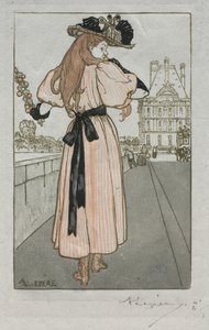 Almanach Paryski, 1897: Wiosna, 1897. autorstwa Auguste Louis Lepère