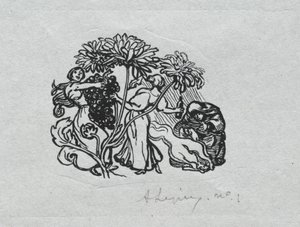 Almanach Paryski, 1897: Końcówka, jesień autorstwa Auguste Louis Lepère