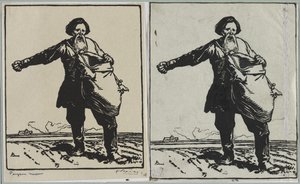 rosyjski chłop autorstwa Auguste Louis Lepère